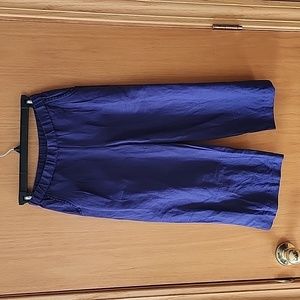 Garnet Hills kids Navy Linen/Cotton Capri Pant size 10 kids